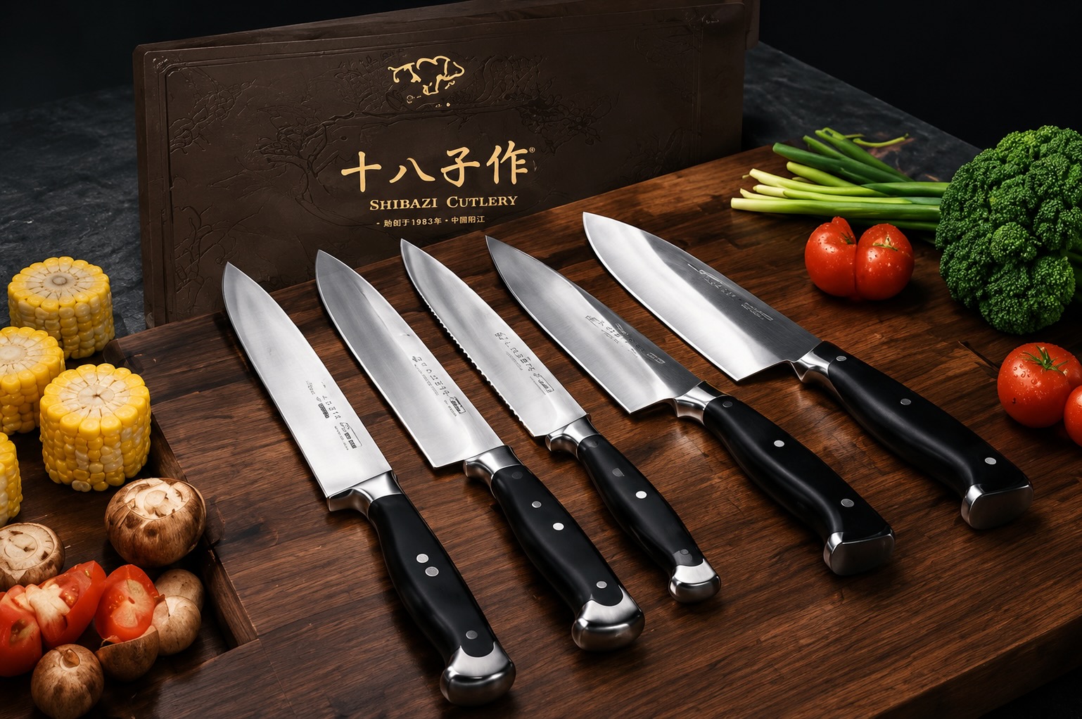 Shibazi knife and scissors showcase